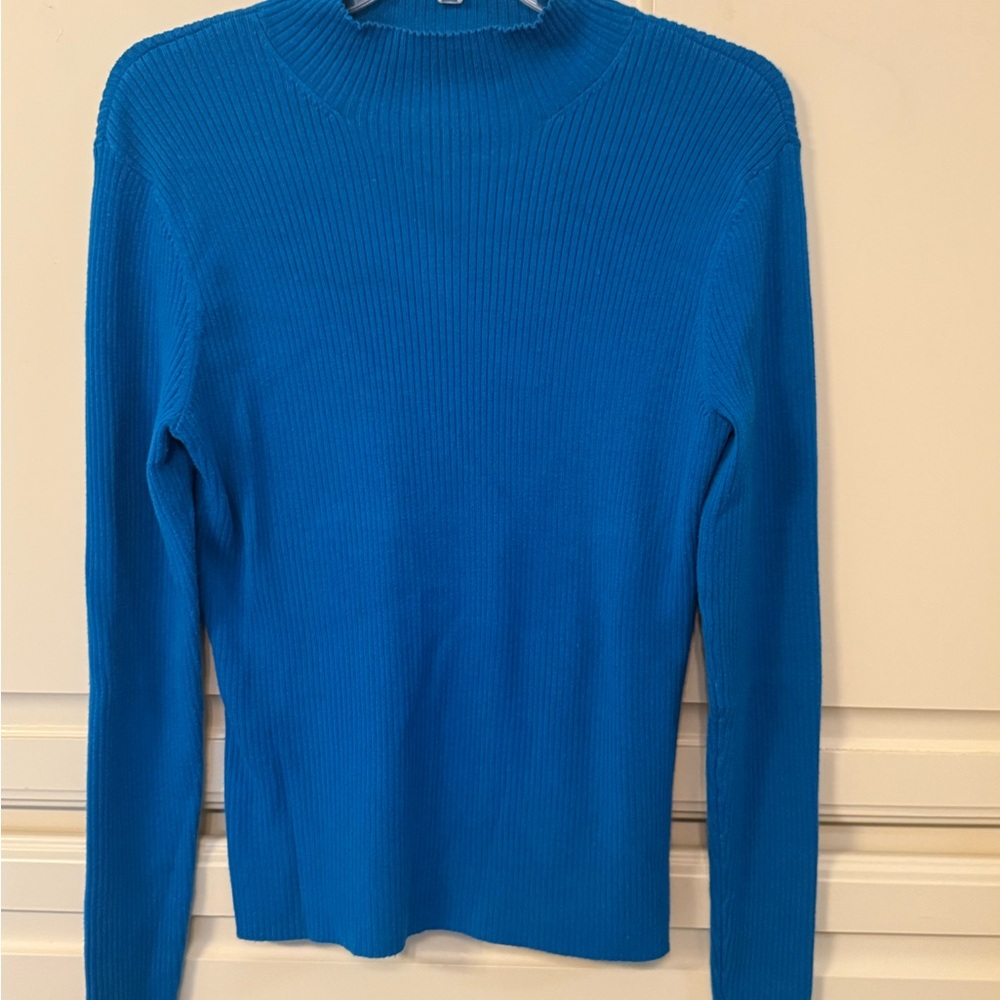 Worthington Blue mock Turtleneck Sweater